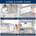 65×65 Inch Hexagonal Baby Playpen, Playpen for Babies and Toddlers, Baby Play Pen Pin Indoor Outdoor Play Fence