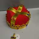 Morph Adult Royal King Crown Queen Regal Jeweled Gold Hat Halloween Wiseman Costume Accessory