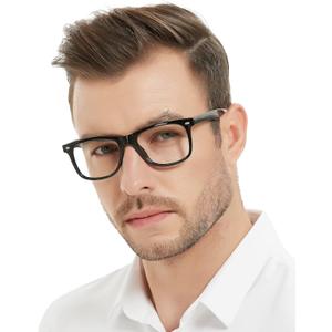 MARE AZZURO Large Reading Glasses Men Retro Square Readers 1.0 1.25 1.5 1.75 2.0 2.25 2.5 2.75 3.0 3.5 4.0