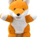 Hand Puppe ts Fox Puppets,9"Realistic Stuffed Animal Puppe ts for Toddlers Cute Fox Stuffed Pupp ets for Kids with Movable Mouth,Fox Animal Ha nd Puppets for Adults Hand Puppets for Toddlers