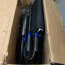 Drive Medical Blue Streak Lightweight Wheelchair - Portable Folding Mobility Aid - Swing-Away Footrests - Desk Arms - Durable Steel Frame - Easy Transport & Storage - 20-Inch Seat