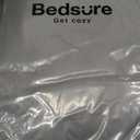 Bedsure King Size Comforter Set - Bedding Sets King 7 Pieces, Pintuck Bed in a Bag Grey Bed Set with Comforter, Sheets, Pillowcases & Shams