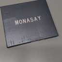 MONASAY Wallet Case Compatible for iPhone 15 Pro 5G, [Glass Screen Protector Included] [RFID Blocking] Flip Folio Leather Cell Phone Cover with Credit Card Holder, 6.1-inch, Light Blue