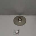 High Pressure Shower Head - Anti-Clogging Silicone Nozzles - 2.5 GPM Removable Restrictor - Easy to Clean Adjustable Replacement - easy to install with Plumbers Tape - 6 inch - Brushed Nickel Finish