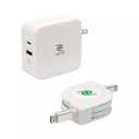 ReTrak - 100W Retractable USB-C Notebook Charger - White