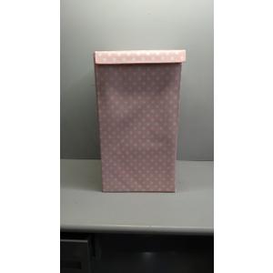 Pink And White Polka Dot, Collapsible Storage Container with cover