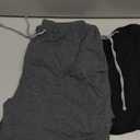 U2SKIIN 2 Pack Pajama Pants for Women Soft, Cotton Comfortable Womens Lounge Lightweight Sleep Pj Bottoms, Size M, Black/Dark Grey Mel.