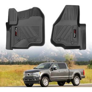 for 2012-2016 Ford F250/F350/F450/F550 Super Duty SuperCrew/Crew Cab Floor Mats Front Liner All Weather TPE Accessories (for 12-16 Ford F-250 F-350 F-450 F-550 SuperCrew/Crew Cab)