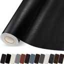 Leather Repair Patch, 17X79 Inch Self Adhesive Leather Repair Tape, Large Vinyl Patch Kit for Couches, Sofa, Furniture, Car Seats, Office Chairs, Cabinets, HandbagsBlack, 17X79 Inch