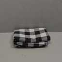 Hiasan 60 x 120 Inch Checkered Tablecloth Rectangle - Stain Resistant, Spillproof and Washable Gingham Table Cloth for Outdoor Picnic, Kitchen and Holiday Dinner, Black and White