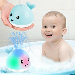 Gigilli Bath Toys for Kids Ages 13, Baby Bath Toys 1 2 3 Year Boy Girl, Easter Basket Stuffers Gifts 61218 Months, Light Up Whale Bath Toy Sprinkler Toddler Birthday Bathtub Fountain Pool Water Toy