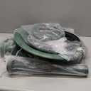 Alpine Corporation 40" Tall Outdoor 3 Tier Pedestal Water Fountain with Vintage Birdbath Accent, Garden Decor, Green