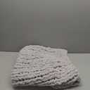 Chunky Knit Blanket Throw 40"40", Hand Knitted Warm Chenille Throw Blanket, Home Decor Soft Thick Yarn Cable Knit Blanket, Soft Breathable Fleece Blanket Christmas for Couch Bed Sofa Best Gift (Gray)