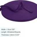 2 x PATIKIL Cotton Twill Tape 5/8 Inch 50 Yards Cotton Ribbon Bias Binding Tape Herringbone Webbing Trim for Sewing Gift Wrapping Craft DIY Dark Purple