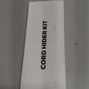 Yecaye Cord Hider, 113in Grey Cord Covers for Wires on Wall, One-Cord Cord Organizer, Easy Install Cable Management Kit, Wire Cover Home Office, W0.59in H0.4in, Grey (Small)