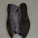 Women's Pointed Toe Flats Diamond Bow Sequin Comfortable Slip On Flats Light Weight Dress Shoes (8.5, Dark Blue)