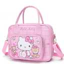 Cute Crossbody Bags, Cartoon PU Leather Handbag, Adjustable Zipper Shoulder Bag, Lovely Gift for Her (Pink)