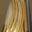 Wokceer Wedding Arch Backdrop Stand 8FT, 7.2FT, 6.6FT Set of 3 Gold Metal Arch Backdrop Stand for Wedding Ceremony Baby Shower Birthday Party Garden Floral Balloon Arch Decoration