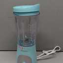 Mueller Personal Blender for Shakes and Smoothies with 15 Oz Travel Cup and Lid, Juices, Baby Food, Heavy-Duty Portable Blender & Food Processor, Turquoise