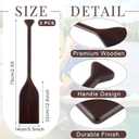 Silipull 2 Pcs 2.5-4ft Wooden Canoe Oar Paddle, 30-48'' Solid Pine Paddle Canoe, for Kayak Small Boat Water Sports Home Wall Decoration Gift for Outdoor Enthusiast