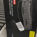 Wireless Keyboard and Mouse Combo, 2.4G Full Size Wave Keys Ergonomic Keyboard with Wrist Rest and 3-Level DPI Adjustable Wireless Ergonomic Mouse for Windows, Mac OS Desktop/Laptop/PC(Black)