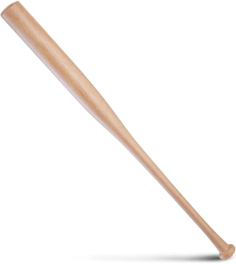 Wood Baseball Training Bat - Durable and Sturdy Wooden Bat - Ideal for Softball Hitting Practise - Versatile Design Bat (28inch, Wood), 30 Inch