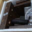 6 Tier Tree Book Shelf - Small Bookshelf Decor, Corner Bookshelf, Living Room Storage, Tall Narrow DVD & CD Shelf Storage Bookshelves, Comic Bookcases Standing for Bedroom or Office, Rustic Brown