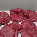 Round Stool Chair Cover PU Leather Waterproof Chair Protector Seat Cover Red|Slipcovers|Home & Garden 5-Pack L