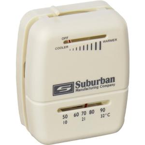 Suburban 161154 Wall Thermostat - Heat Only - White