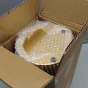 Wenbery Gold Trash Can for Bathroom, Metal Garbage Can for Offices, 7" W X 7" L X 12" H