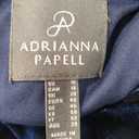 Adrianna Papell Women's Velvet High Low Gown (Blue), US 16