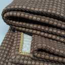 KOZYFLY Runners for Hallways 2.6x10 ft Washable Kitchen Runner Non Slip Rubber Backed Hallway Rugs Cotton Entryway Runner Rug Floor Carpet for Indoor Hall, Backdoor, Kitchen, Reddish Brown/Coffee