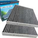 2 Pack BW134 Cabin Air Filter for Honda Accord Civic CR-V Odyssey Pilot Ridgeline Passport Crosstour CSX ILX MDX RDX RL RLX TL TLX TSX ZDX with Carbon