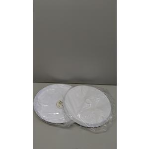 Kaya White Plastic Medium Round Cake Stands (11.6") 1 PC - Chic & Disposable Table Display, Perfect for Weddings, Birthdays, Baby Showers, & More