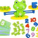 Aitbay Cool Math Game, Preschoolers Frog Balance Counting Toys for Boys & Girls Educational Number Toy Fun Children's Gift STEM Learning Age 3+