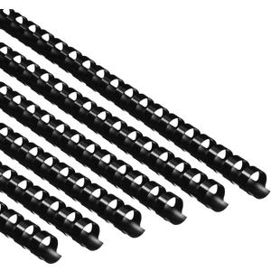 Yunsailing 150 Pack Plastic Binding Combs Plastic Binder Comb Ring 19 Ring Binding Spines Letter Size Spiral coils for Notebook Calendar(1/2 in,Black)