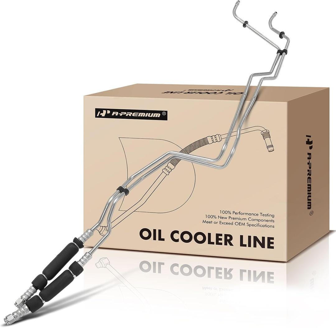 A-Premium Engine Oil Cooler Line Hose Assembly Compatible with Ram