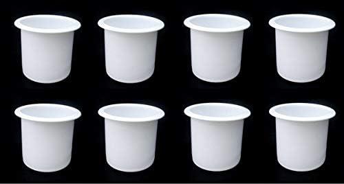 2 7/8 White Plastic Drop in Cup Holder Plastic Multipack Wholesale Bulk Listing Poker (8)