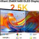 Showscreen 10.5" OLED 2.5K Portable Touch Monitor, 100% DCI-P3, for Windows Android Switch