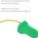 Howard Leight by Honeywell Maximum Lite Low Pressure Corded Disposable Foam Earplugs, Box of 100 Pairs (LPF-30) ,Green