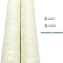 Cat Tree Tower Accessories Replacement Post 17.7" L, Ø 3.15" Pole with M10 Bolt, DIY Cat Scratching Post Pole