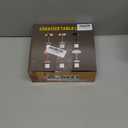 Portable LED Mushroom Table Lamp, Cordless Desk Night Light with 5200mAh Rechargeable Battery, Stepless Dimming Small Lamp with 3 Colors and Brightness Control for Bedroom/Bar/Coffee shop (Silver)