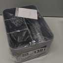 Portable Shower Caddy Basket Bin with Handle and Adjustable dividers for College Dorm, Large Plastic Bathroom Storage Organizer Tote,Gray (Silver / Grey)