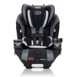 Evenflo EveryFit/All4One 3-in-1 Convertible Car Seat w/Quick Clean Cover (Latitude Gray) 