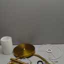 Tall Floor Lamp for Living Room,65'' Modern Standing Lamps with 9W LED Bulb,Dimmable Floor Light with Fabric Shade,Gold Tall Lamp for Bedroom Office Study Room Corner Dining Room