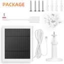 Solar Panel for Ring Camera, 2 Pack 4W Solar Charger Compatible with Rings Spotlight &All-New Stick Up Outdoor Cam Battery, 10ft Long Cable with USB-C to Ring Barrel Plug Adapter