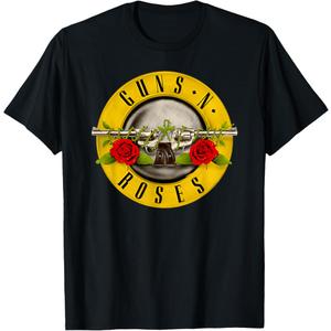 Guns N' Roses Official Bullet Logo T-Shirt, Size S