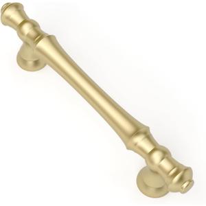 Asidrama 10 Pack 3.75 Inch(96mm) Brushed Gold Kitchen Cabinet Handles, Cabinet Pulls Kitchen Cabinet Hardware for Cupboard Drawer Pulls