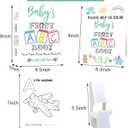 Hongpar Baby's First ABC Book Baby Shower Activity Keepsake Game,Alphabet Coloring Baby Books for Baby Shower, Baby's First Alphabet Coloring Book, Alphabet A to Z Vehicle Coloring Pages