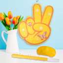 Two Groovy Pinata - Groovy Pinata with Blindfold and Bat for Kids Groovy Hippie Theme Birthday Party Game Decorations (Small Size 16x12x3)